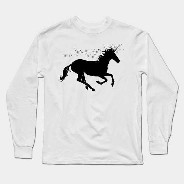 Unicorn Long Sleeve T-Shirt by scdesigns